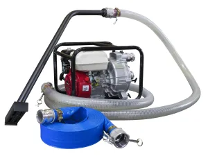 2" Kato Honda Powered Trash Pump   Trough Cleaning Kit