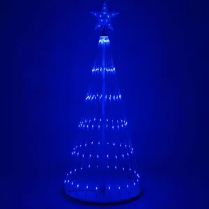 9-ft. Blue LED Animated Outdoor Lightshow Christmas Tree