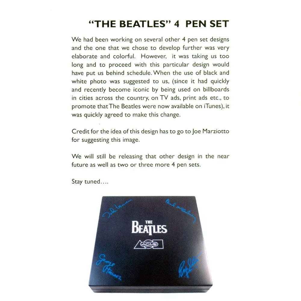 ACME "The Beatles" 4-Pen Limited Edition Set