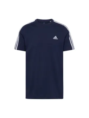 Adidas Essentials 3-Stripes Performance T-Shirt, Navy