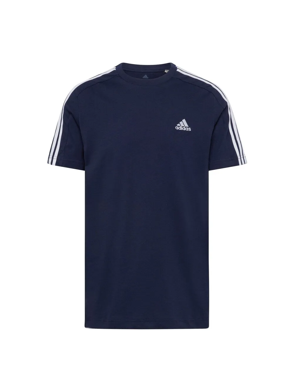 Adidas Essentials 3-Stripes Performance T-Shirt, Navy