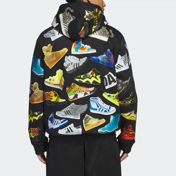 adidas Jeremy Scott Archive Hoodie 'Black', black