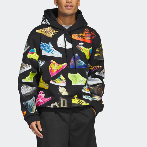 adidas Jeremy Scott Archive Hoodie 'Black', black