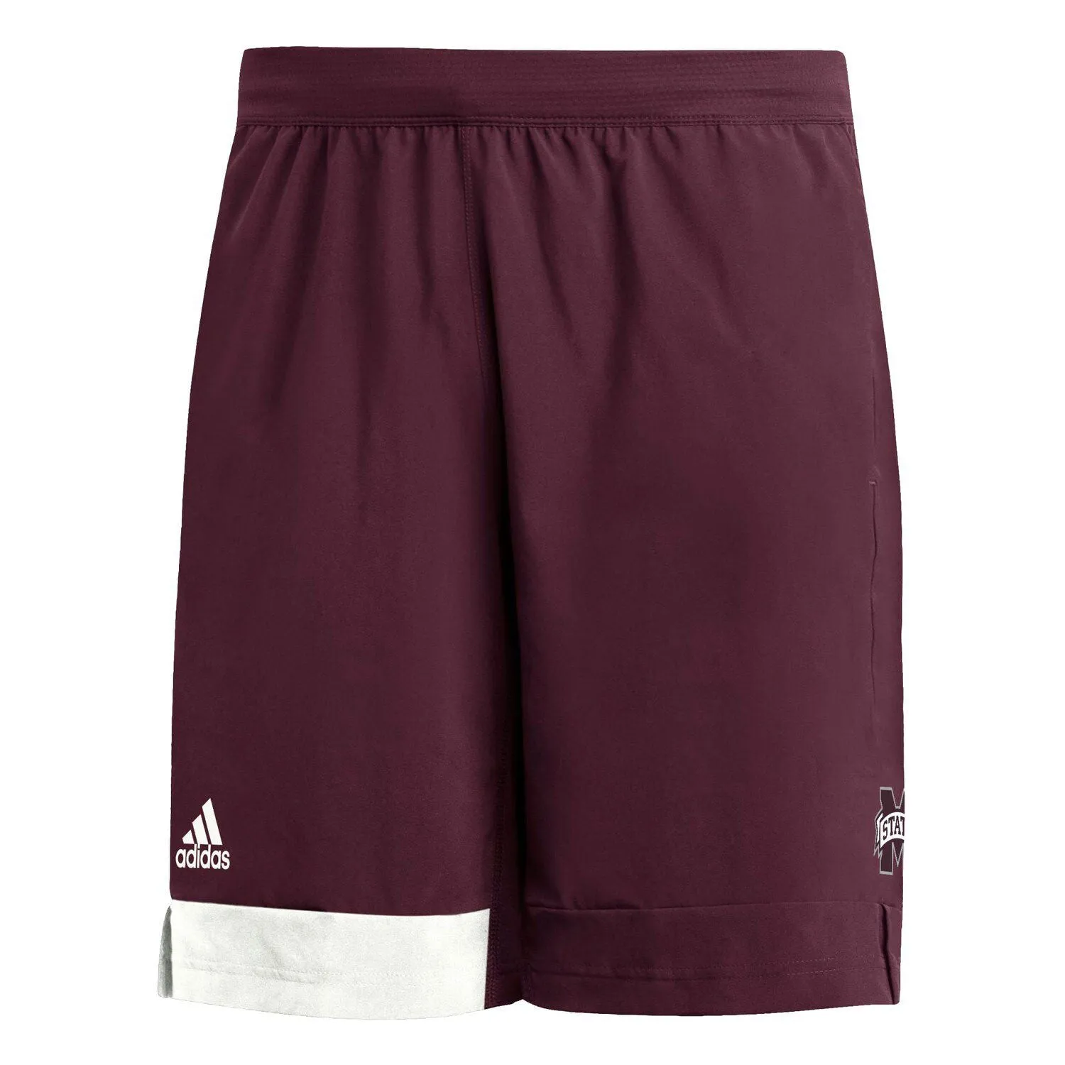 adidas Mississippi State Bulldogs Men's Burgundy Training Shorts