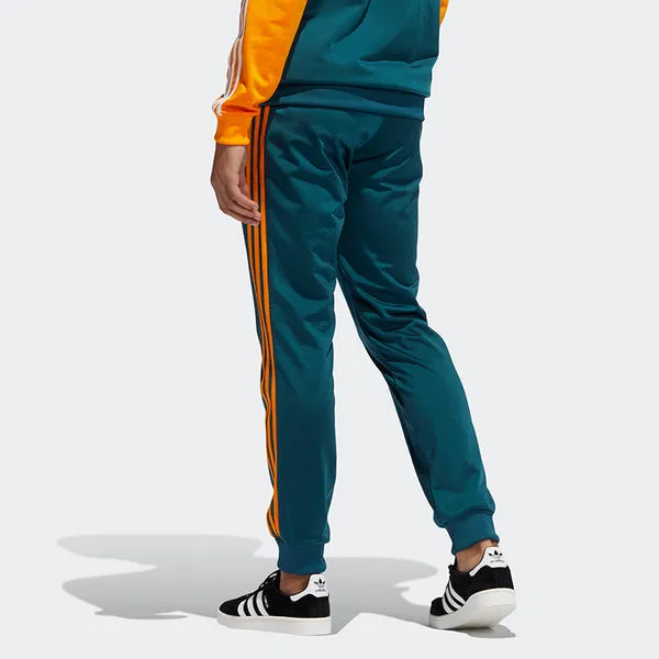 adidas originals 3 Stripe Track Casual Sports Trousers Men's Green