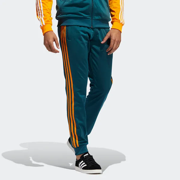 adidas originals 3 Stripe Track Casual Sports Trousers Men's Green