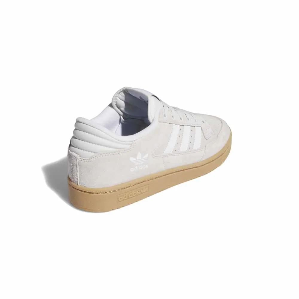 Adidas Skateboarding 85 Centennial Low Crystal White Cloud White Gum Skate Shoes