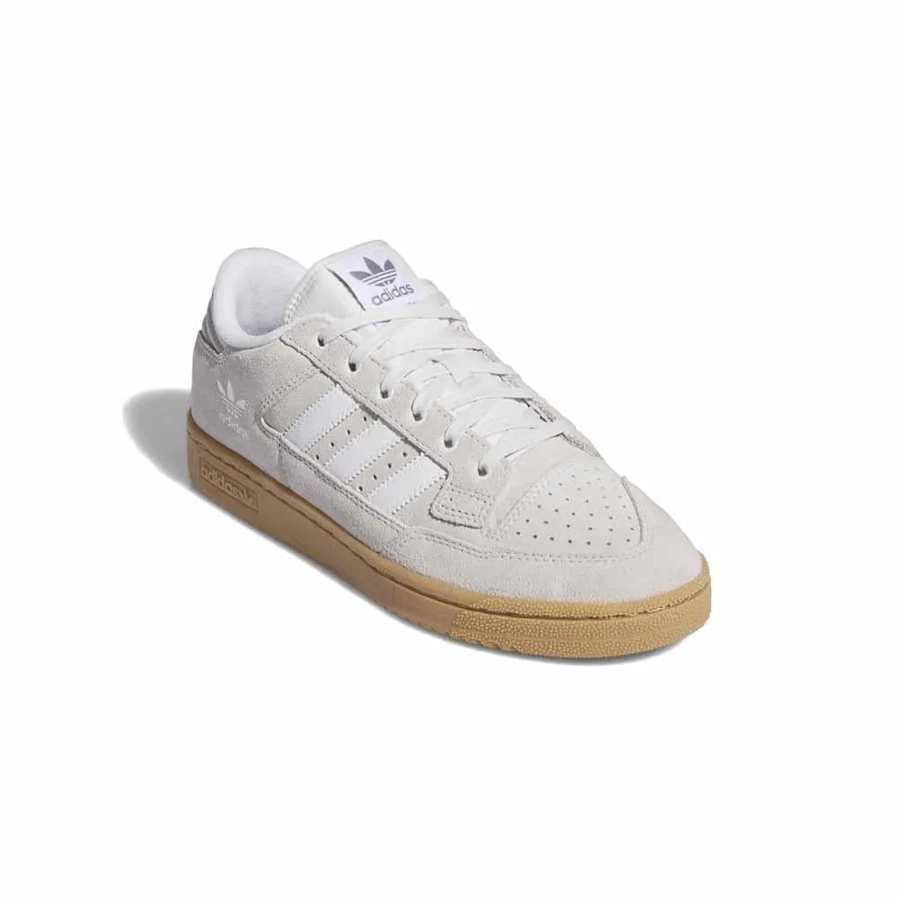 Adidas Skateboarding 85 Centennial Low Crystal White Cloud White Gum Skate Shoes