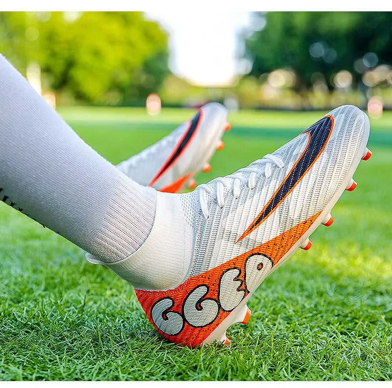 Adult and Boys' High-Top Soccer Cleats, Training