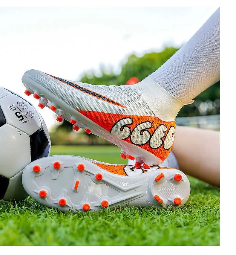 Adult and Boys' High-Top Soccer Cleats, Training