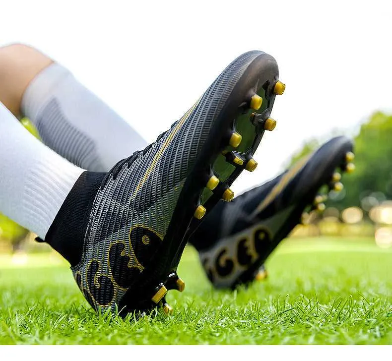 Adult and Boys' High-Top Soccer Cleats, Training