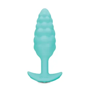 B-Vibe Bump Textured Vibrating Butt Plug Green