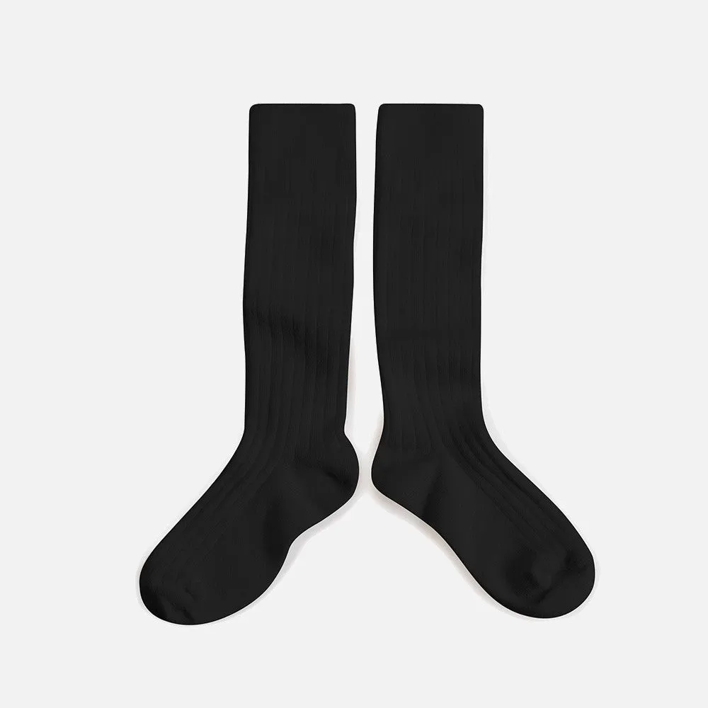 Baby & Kids Cotton Knee Socks - Coal