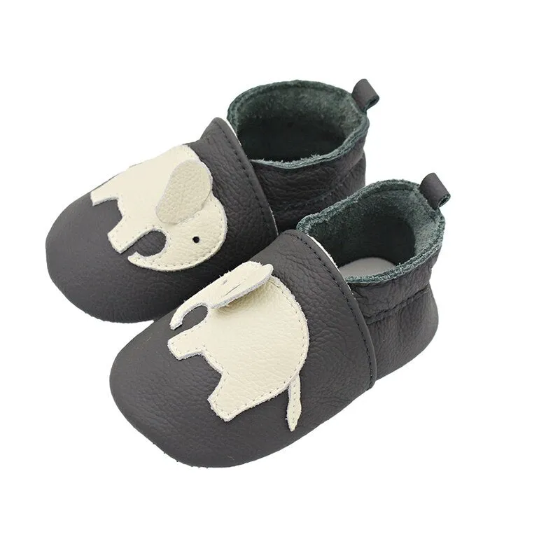 Baby Soft Cow Leather Newborn Booties for Babies Girls Infant Toddler Shoes - TGSH50685