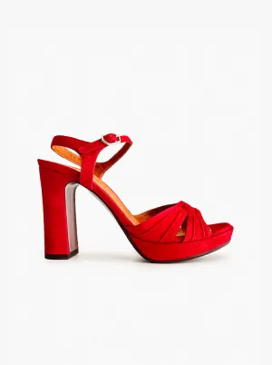 Chiva red suede