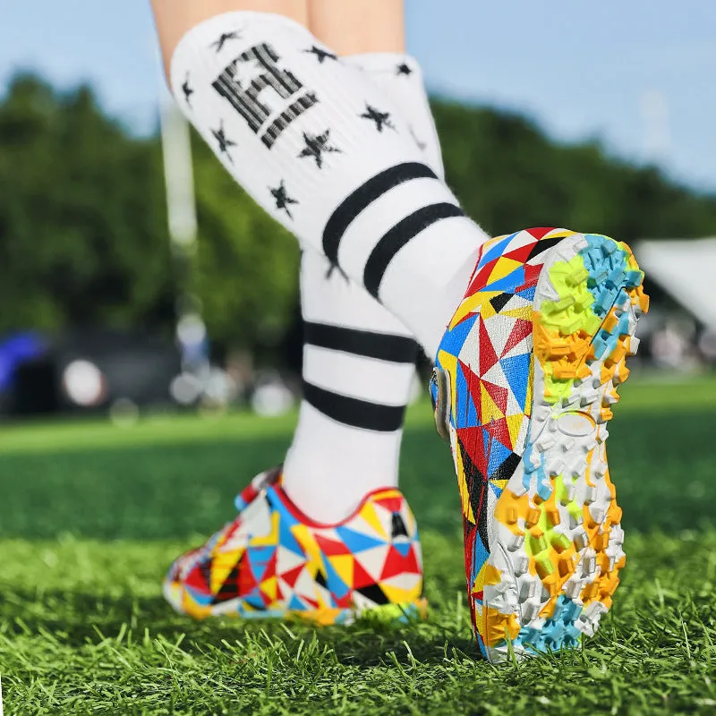 Colorful Kids' Soccer Cleats, Training