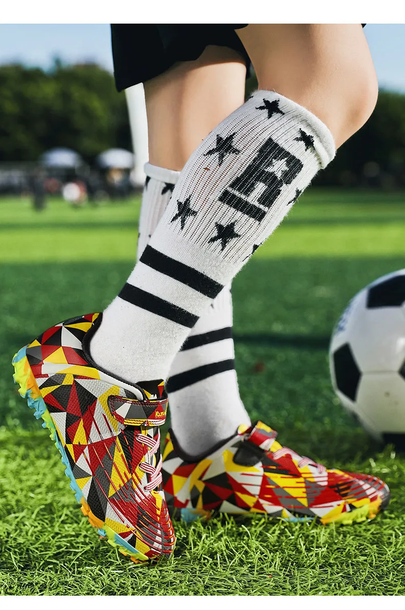 Colorful Kids' Soccer Cleats, Training