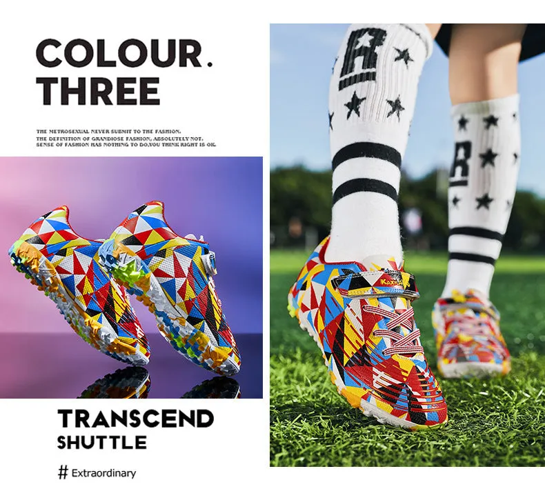 Colorful Kids' Soccer Cleats, Training