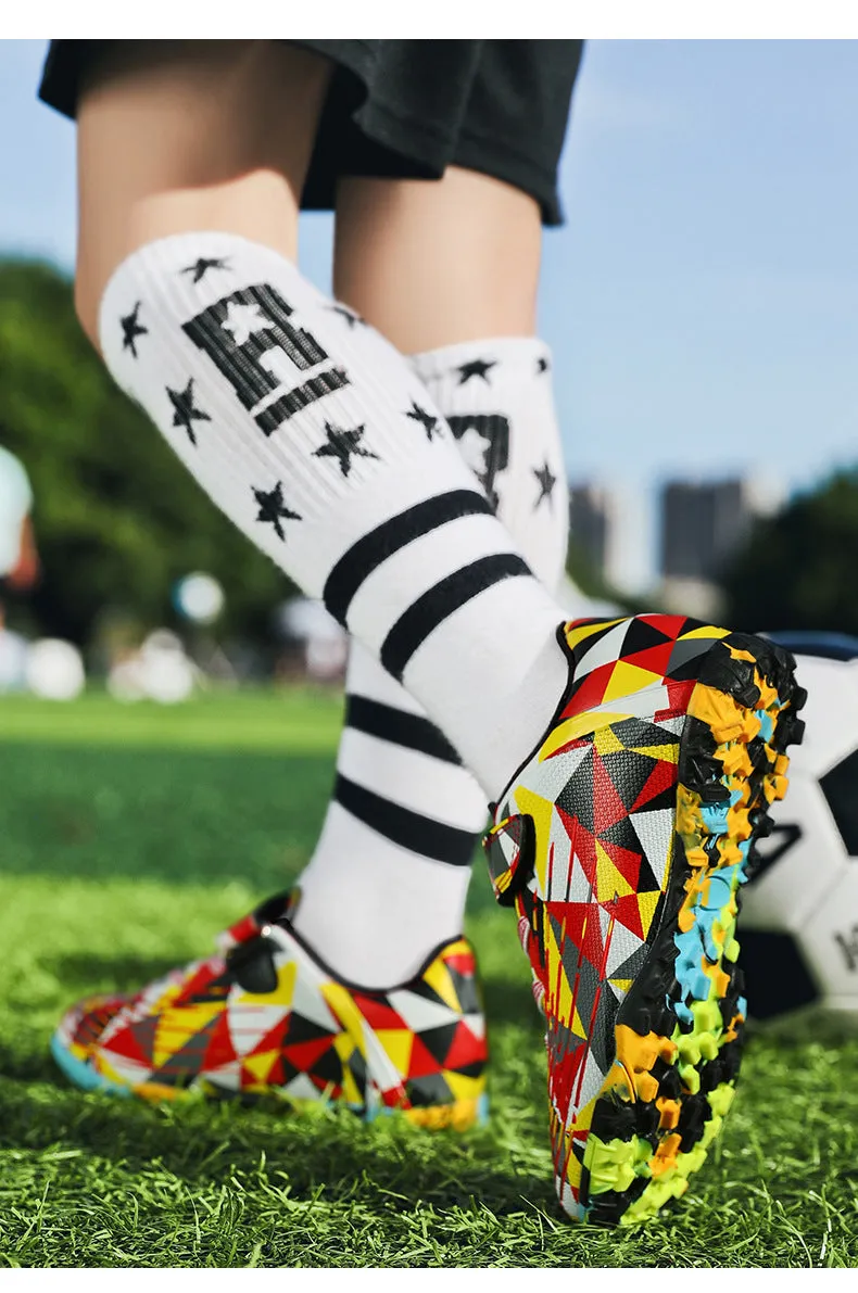 Colorful Kids' Soccer Cleats, Training