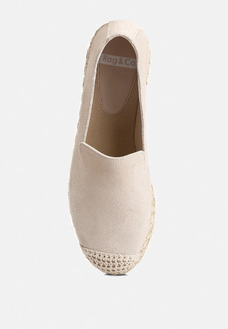 Ellerie Suede Flatform Heel Espadrilles