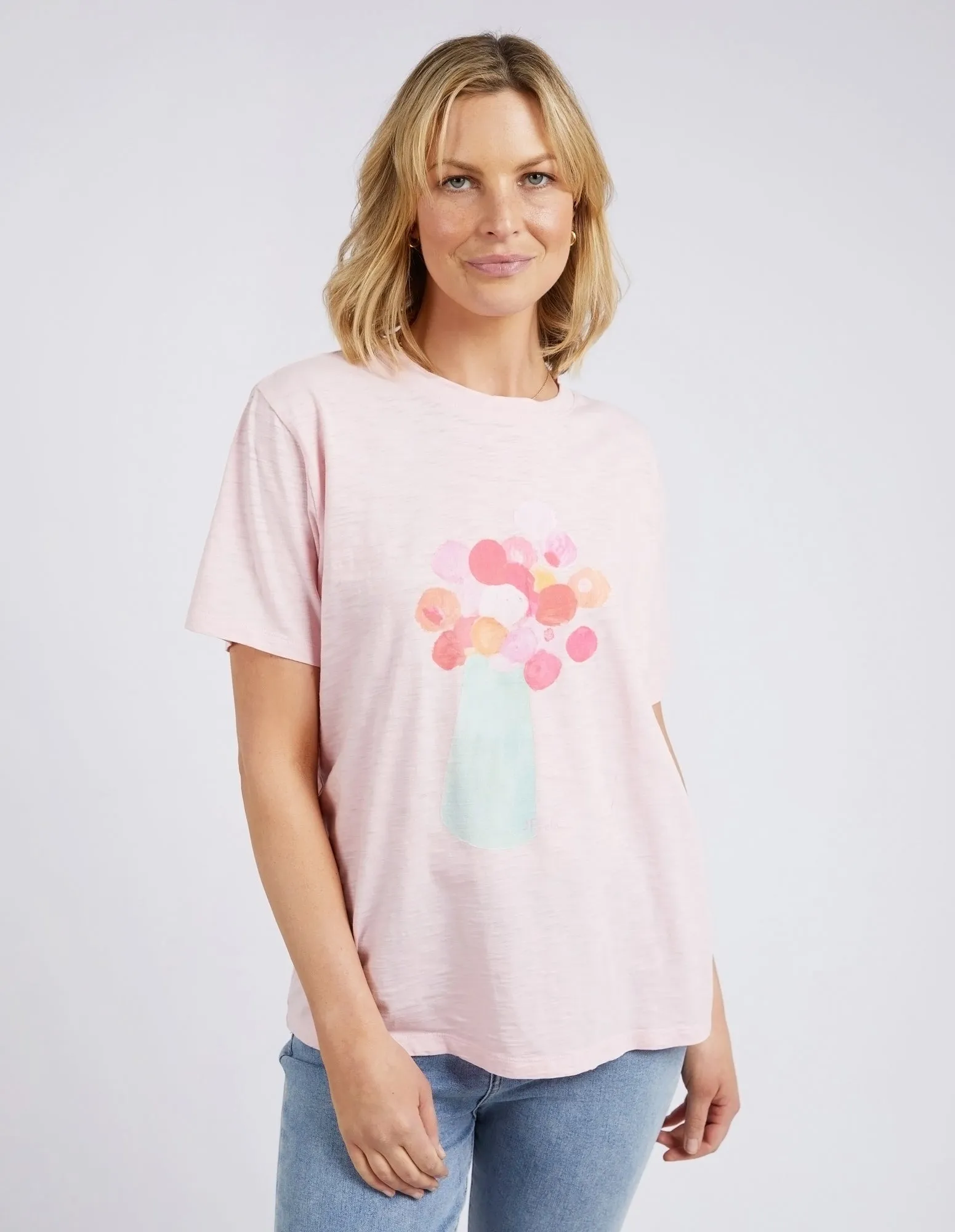 Janey Floral Tee Splendid Pink