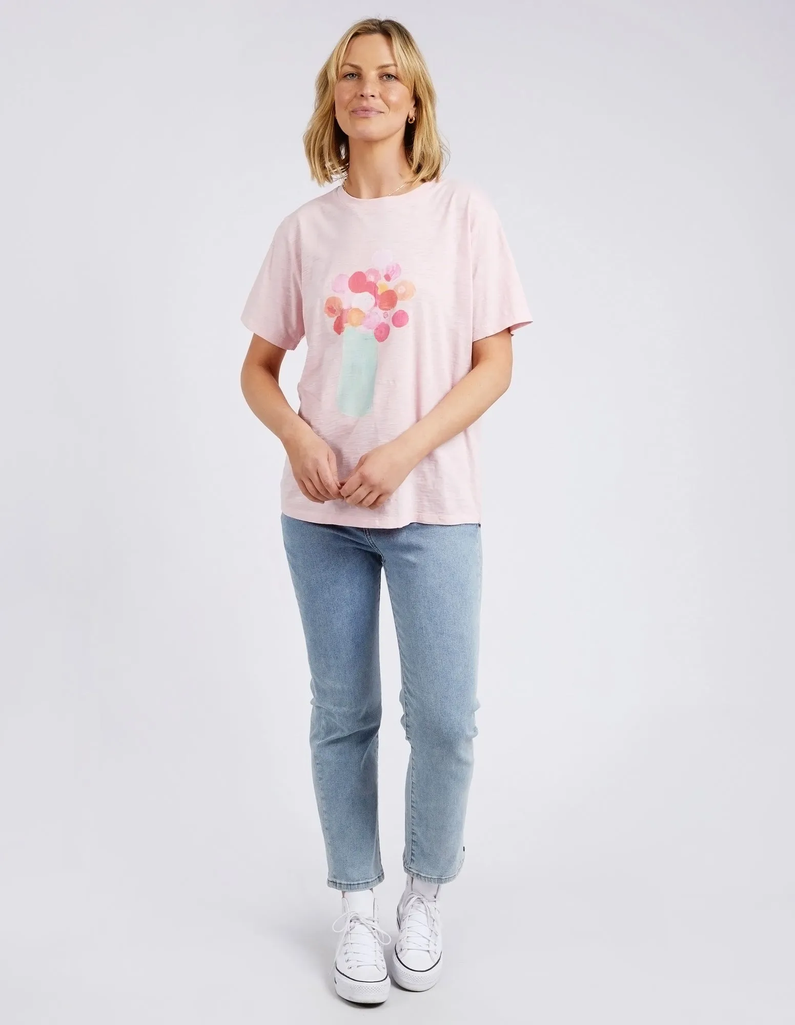 Janey Floral Tee Splendid Pink