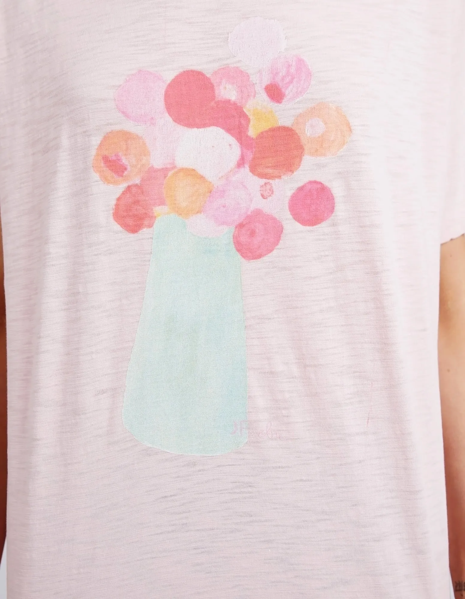 Janey Floral Tee Splendid Pink