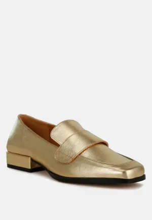 Jongs Metallic Penny Loafers