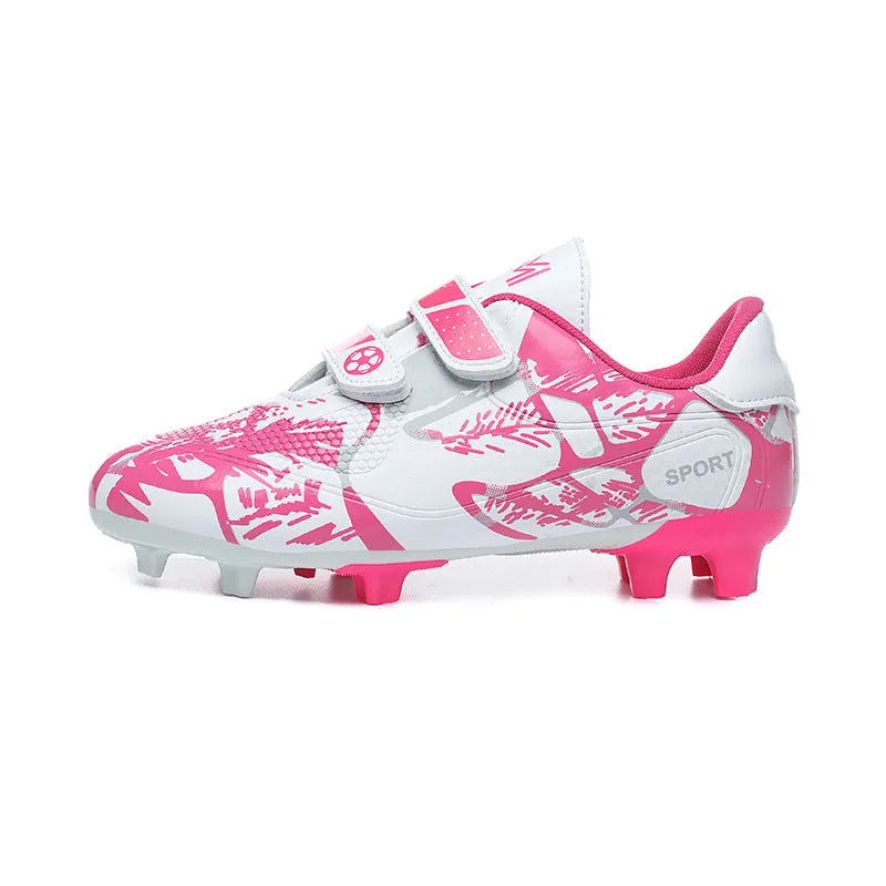 Kids' Soccer Shoes, TF and FG Studs, Magic Tape