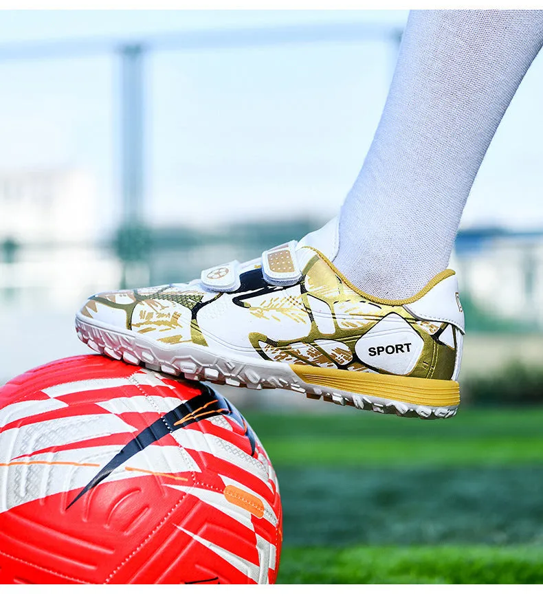 Kids' Soccer Shoes, TF and FG Studs, Magic Tape