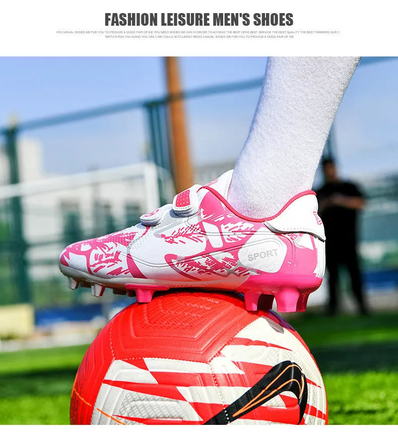 Kids' Soccer Shoes, TF and FG Studs, Magic Tape