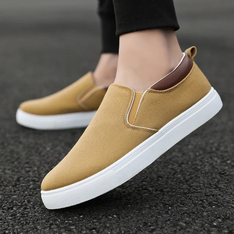 Men Canvas Shoe Casual Sneaker Comfortable Male Flats Loafers - MCS50328