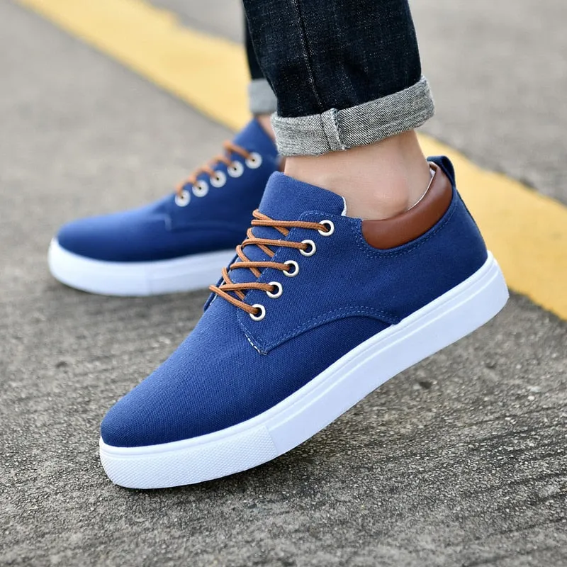 Men Canvas Shoe Casual Sneaker Comfortable Male Flats Loafers - MCS50328