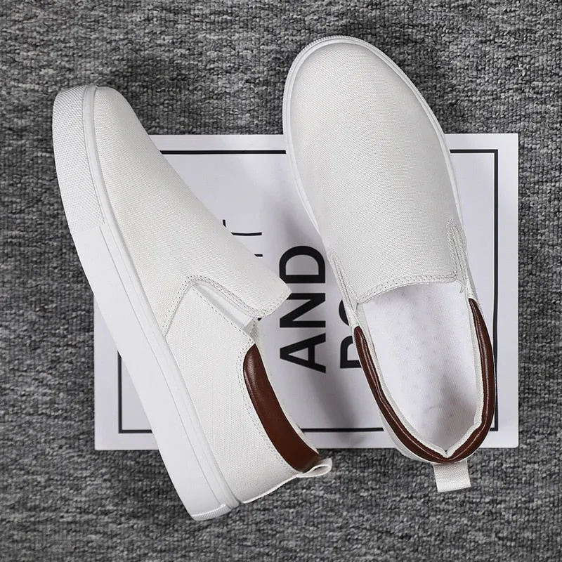 Men Canvas Shoe Casual Sneaker Comfortable Male Flats Loafers - MCS50328