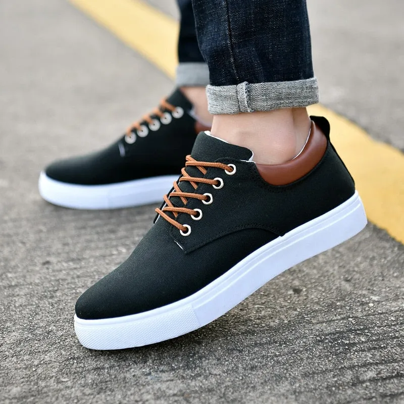 Men Canvas Shoe Casual Sneaker Comfortable Male Flats Loafers - MCS50328