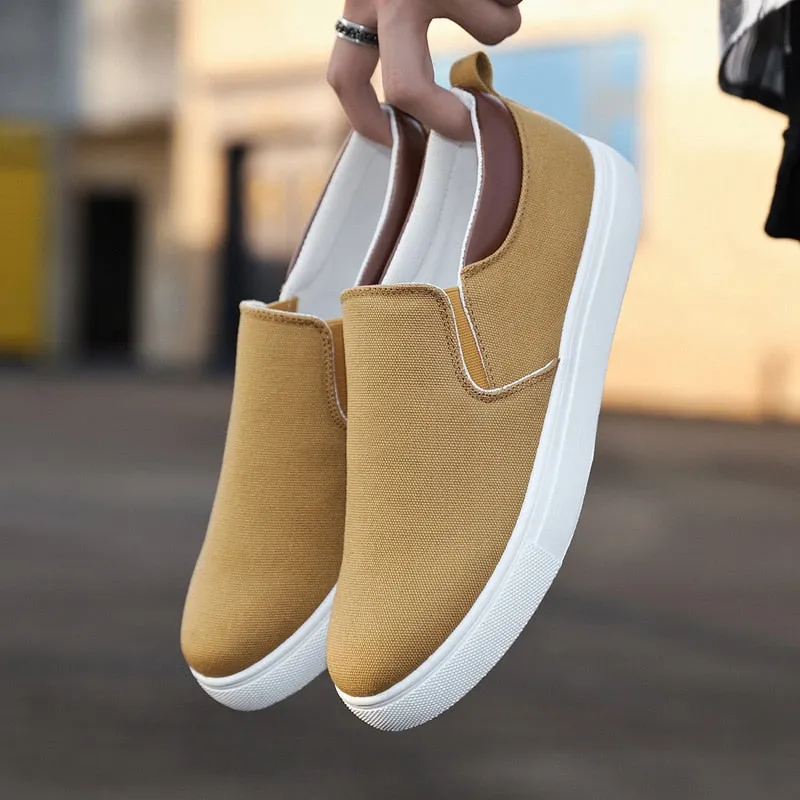 Men Canvas Shoe Casual Sneaker Comfortable Male Flats Loafers - MCS50328