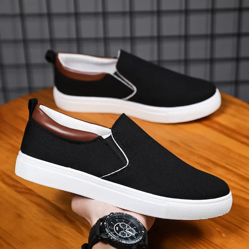 Men Canvas Shoe Casual Sneaker Comfortable Male Flats Loafers - MCS50328