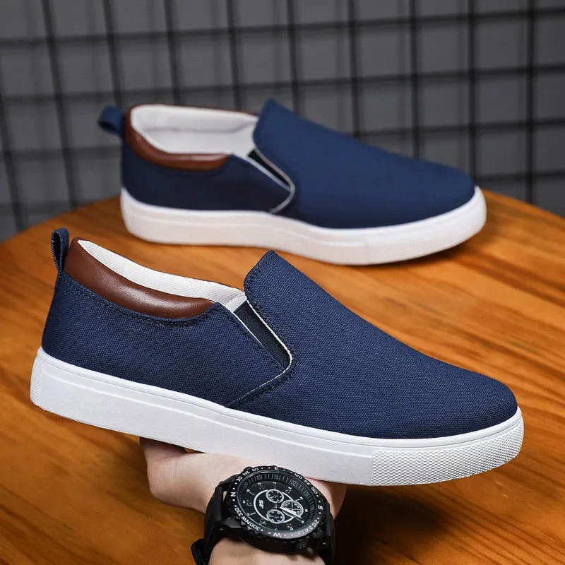 Men Canvas Shoe Casual Sneaker Comfortable Male Flats Loafers - MCS50328