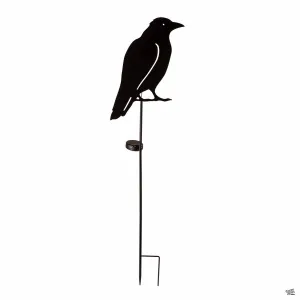 Metal Crow Solar Garden Stake