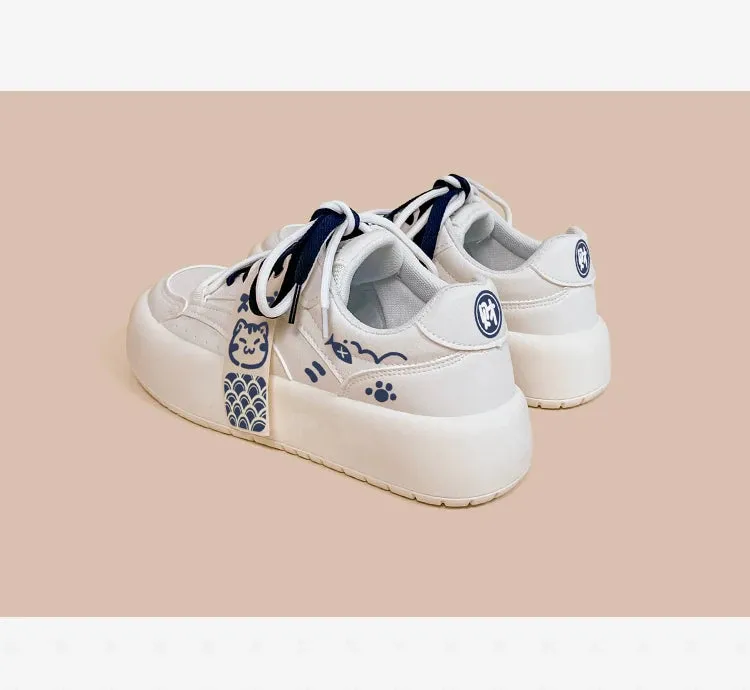 Neko Sushi White Chunky Sneakers