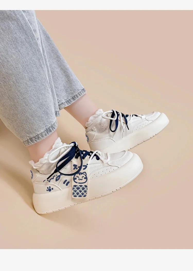 Neko Sushi White Chunky Sneakers