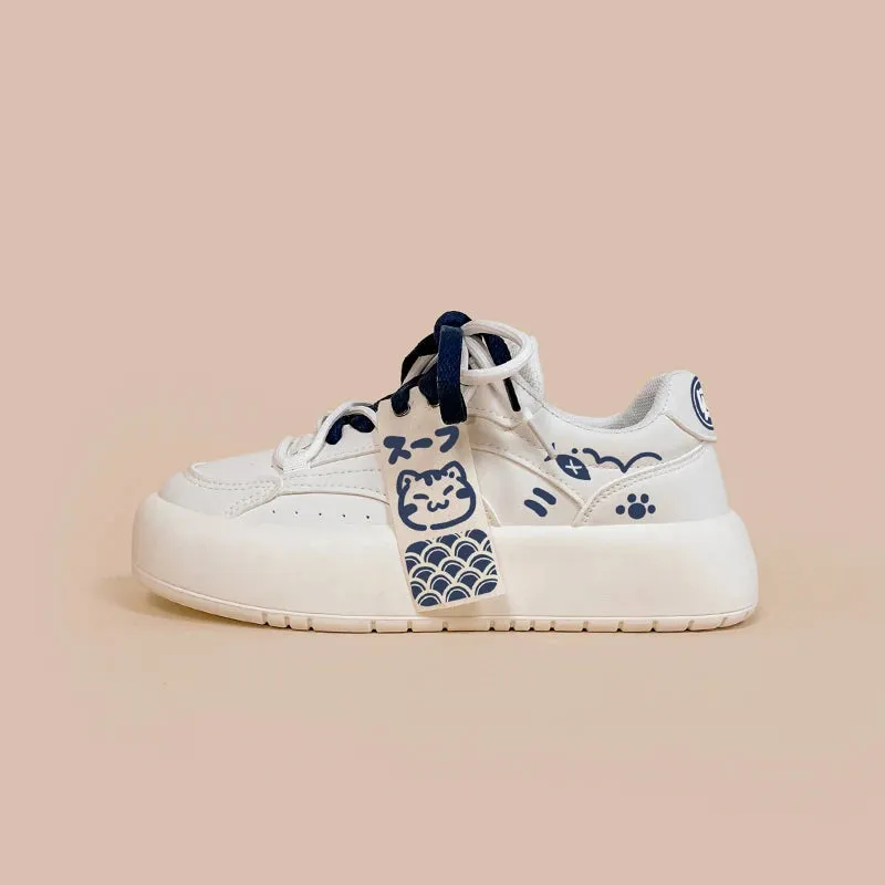 Neko Sushi White Chunky Sneakers