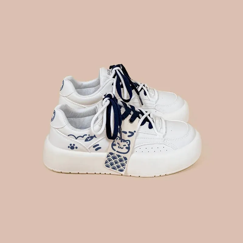 Neko Sushi White Chunky Sneakers