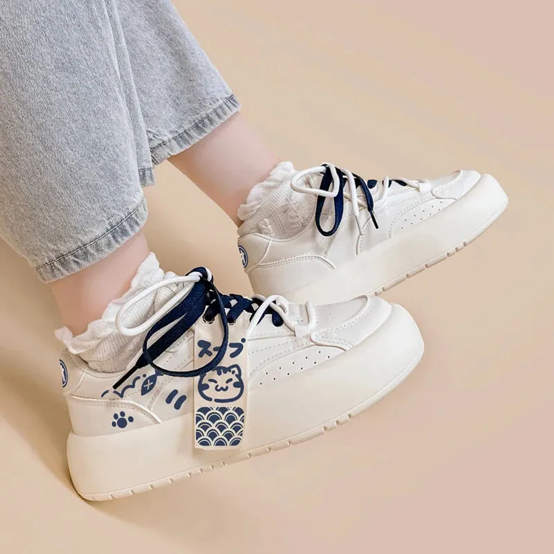 Neko Sushi White Chunky Sneakers