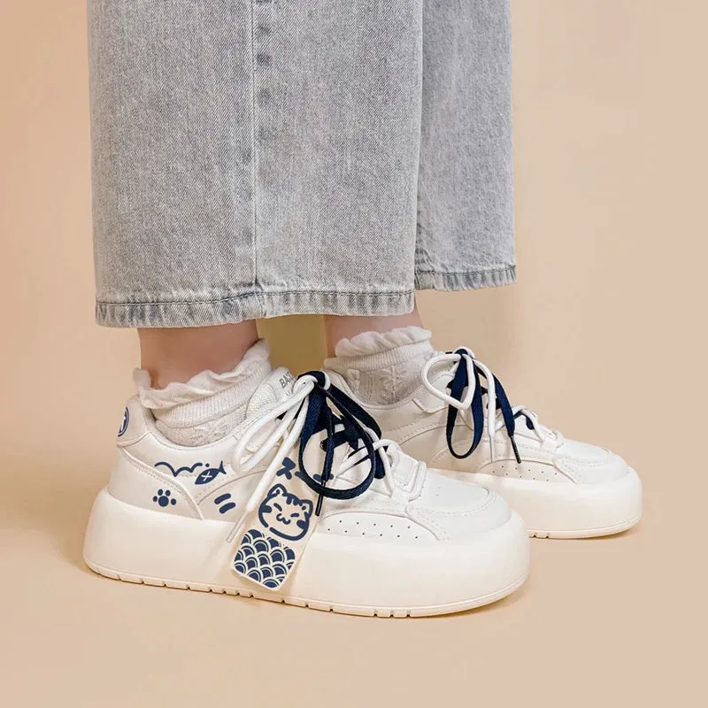 Neko Sushi White Chunky Sneakers