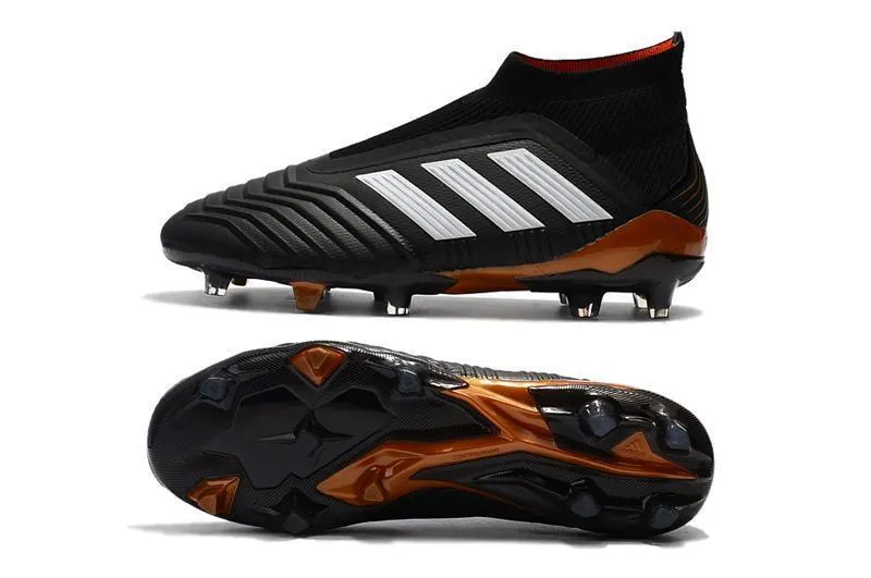 New Adidas Predator FG Soccer Cleats Shoes Black White Red