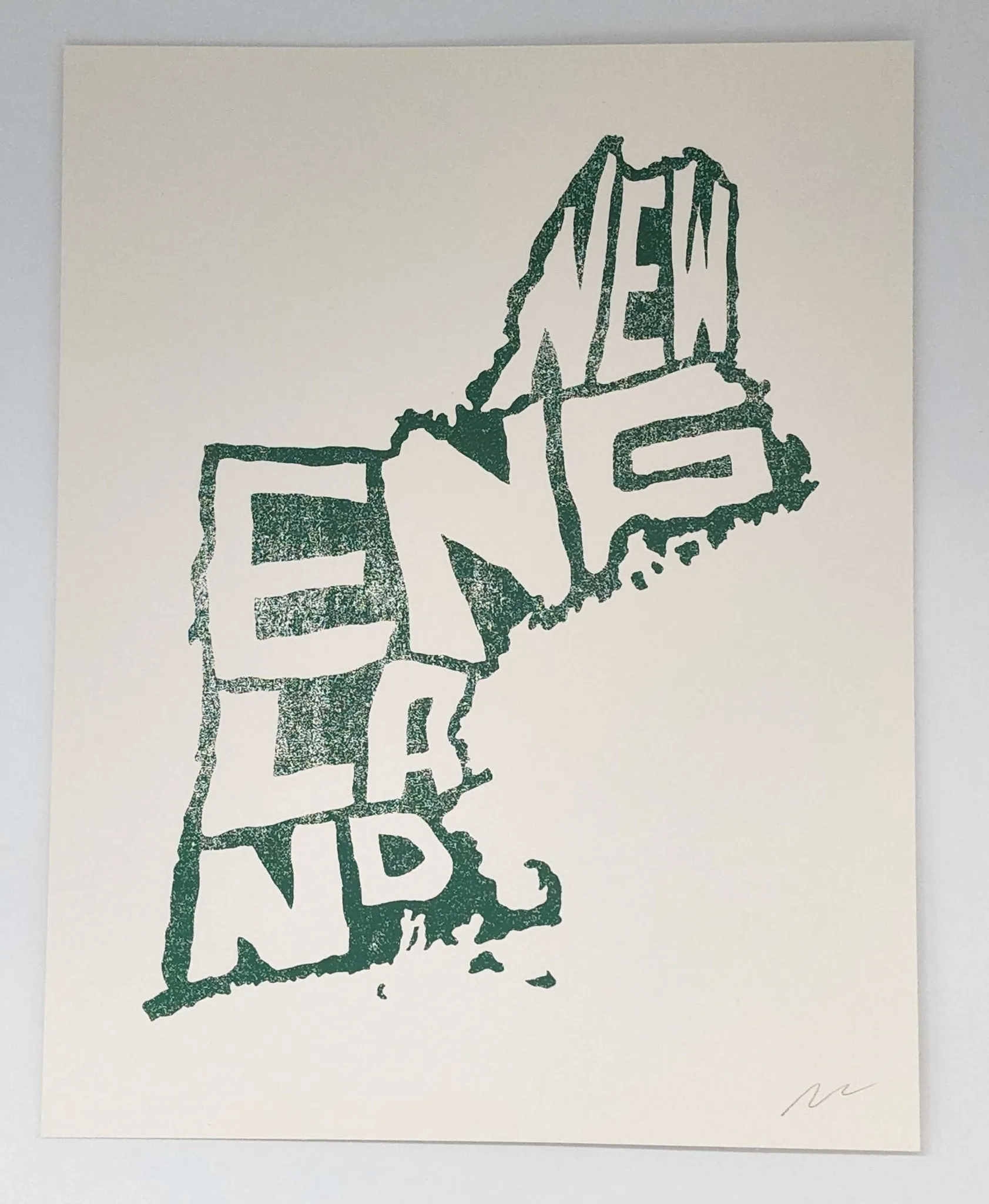 New England Silkscreen Print by Nate Duval