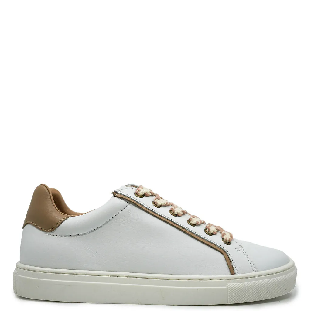 Porte White and Stone Zipper Sneaker