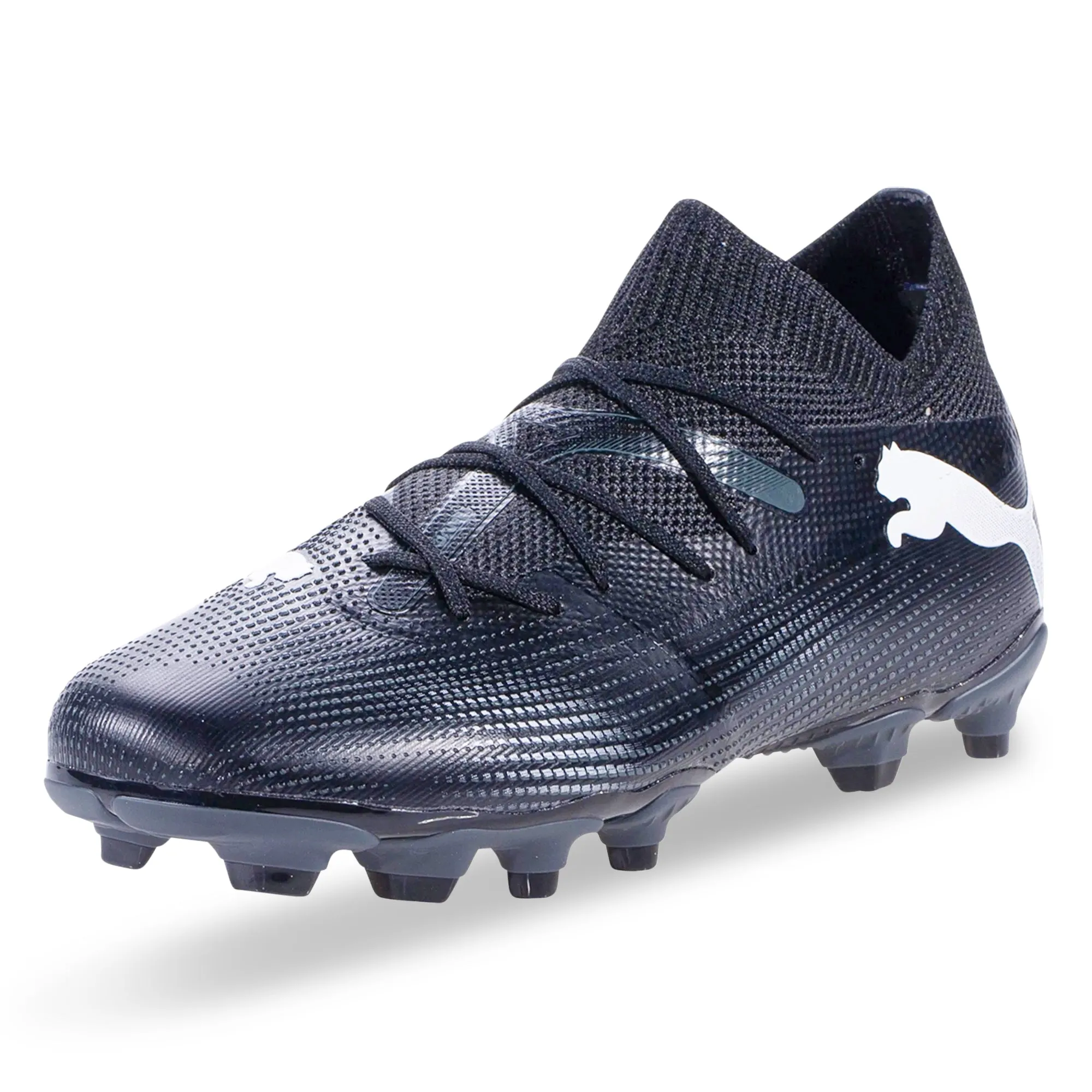 Puma Jr. Future 7 Match FG/AG Soccer Cleats (Puma Black/Puma White)