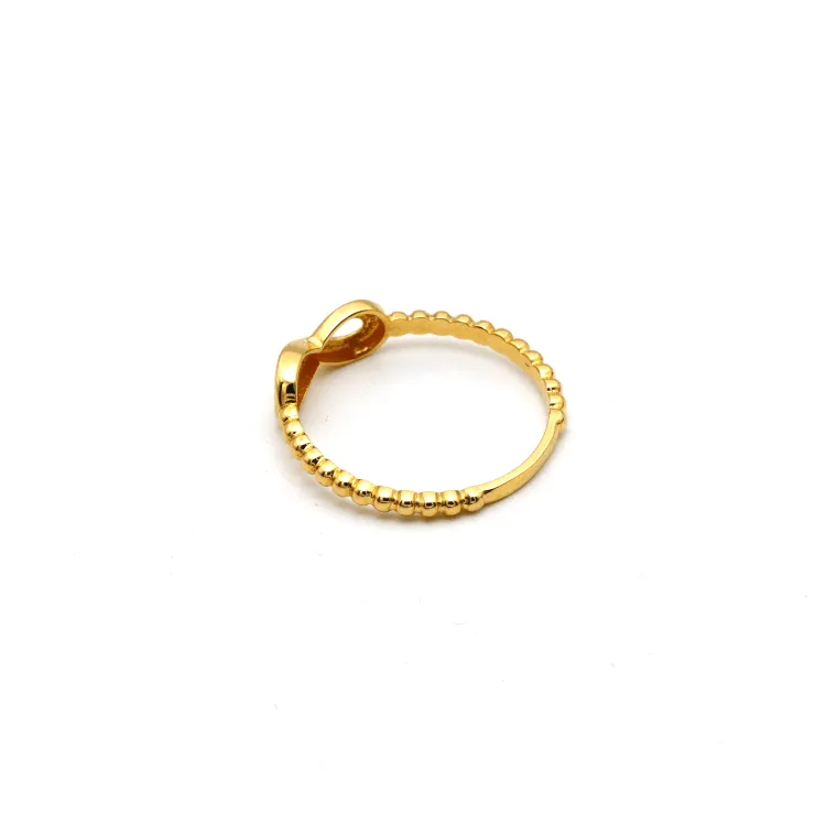 Real Gold Infinity Bubble Ring 0126 (Size 7) R1752